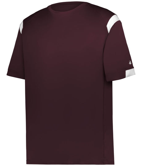 Augusta Sportswear YOUTH ON THE RISE TEE 225100Y MAROON/WHITE (BA) XXS