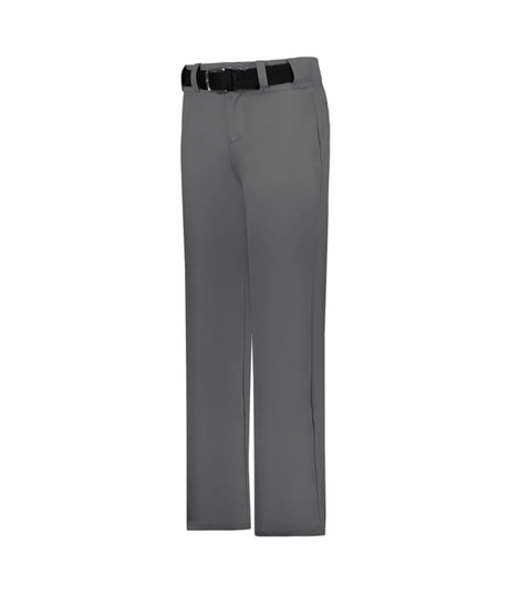 Augusta Sportswear YOUTH OPEN BOTTOM BASEBALL PANT 605WLPY CHARCOAL SOLID (BA) XXS