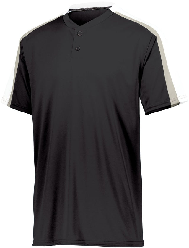 Augusta Sportswear Youth Power Plus Jersey 2.0 1558 BLACK/WHITE/SILVER GREY S