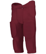 Augusta Sportswear YOUTH POWER SPANDEX INTEGRATED FOOTBALL PANT 689SY CARDINAL (BA) S