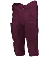 Augusta Sportswear YOUTH POWER SPANDEX INTEGRATED FOOTBALL PANT 689SY LIGHT MAROON (BA) S