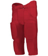Augusta Sportswear YOUTH POWER SPANDEX INTEGRATED FOOTBALL PANT 689SY RED (BA) S