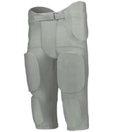 Augusta Sportswear YOUTH POWER SPANDEX INTEGRATED FOOTBALL PANT 689SY SILVER (BA) S