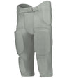 Augusta Sportswear YOUTH POWER SPANDEX INTEGRATED FOOTBALL PANT 689SY SILVER (BA) S