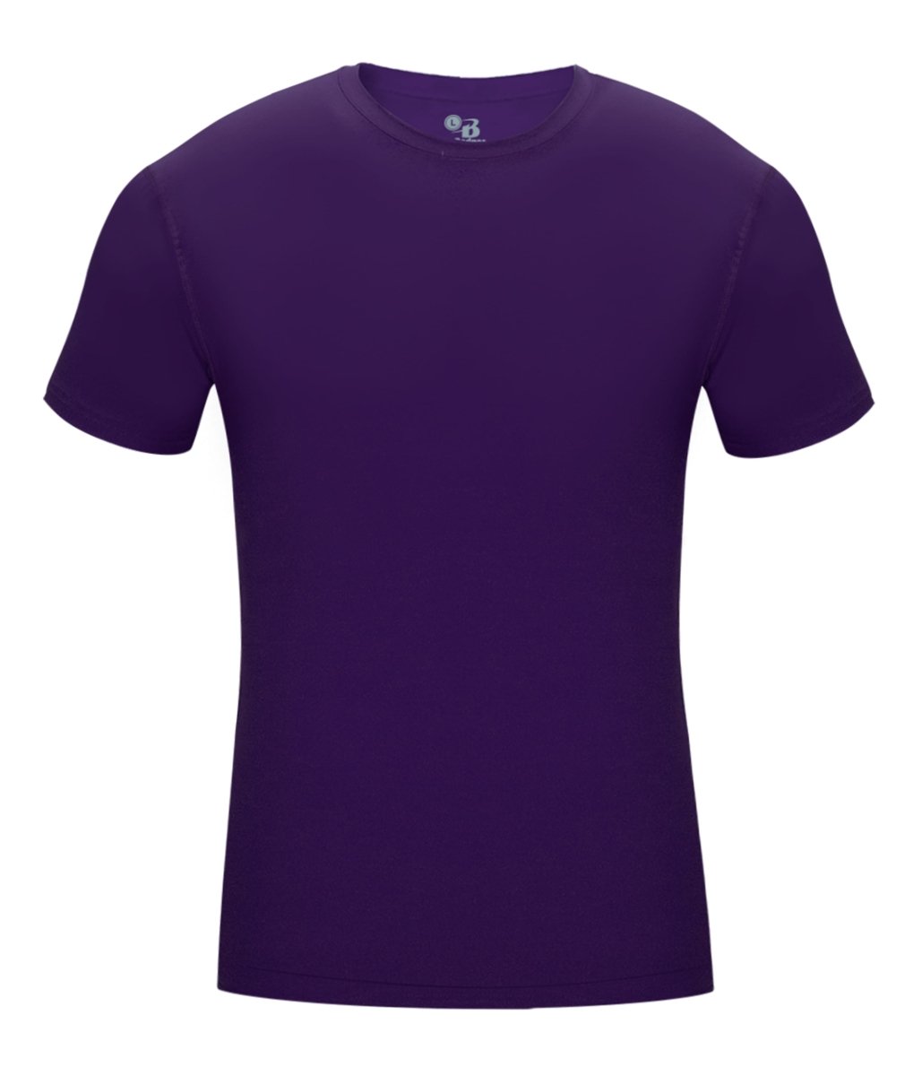 Augusta Sportswear YOUTH PRO COMPRESSION CREW 262100 PURPLE (BA) S