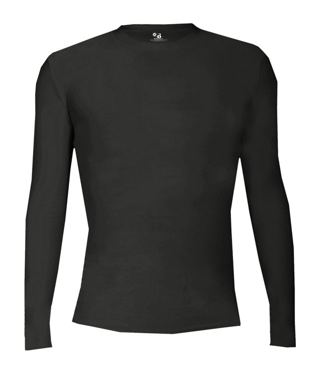 Augusta Sportswear YOUTH PRO COMPRESSION LONG SLEEVE CREW 260500 BLACK S