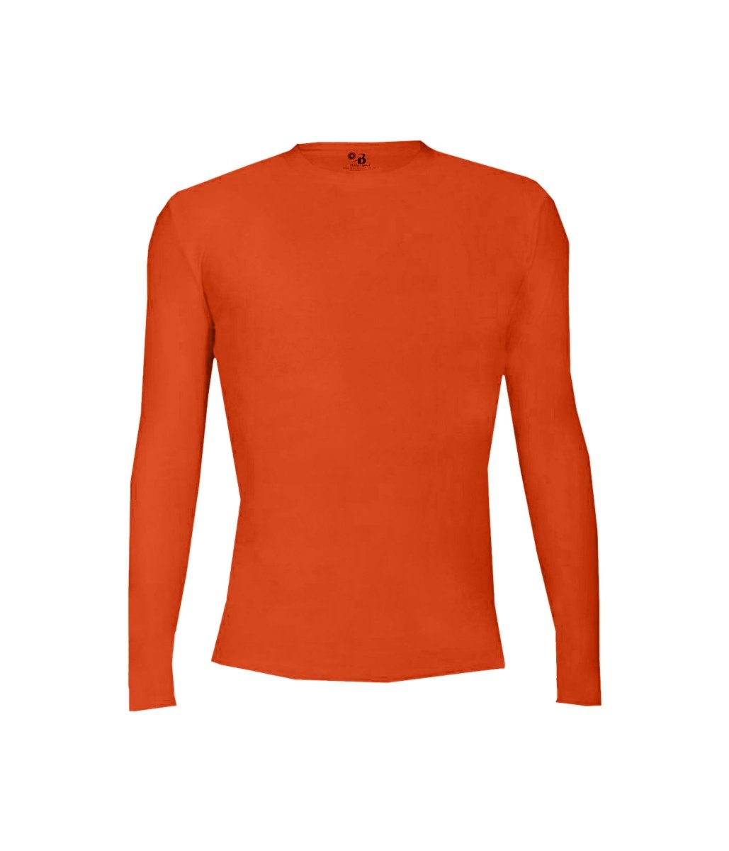Augusta Sportswear YOUTH PRO COMPRESSION LONG SLEEVE CREW 260500 BURNT ORANGE (BA) S