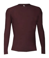 Augusta Sportswear YOUTH PRO COMPRESSION LONG SLEEVE CREW 260500 MAROON (BA) S