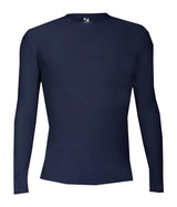 Augusta Sportswear YOUTH PRO COMPRESSION LONG SLEEVE CREW 260500 NAVY (BA) S
