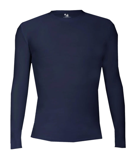 Augusta Sportswear YOUTH PRO COMPRESSION LONG SLEEVE CREW 260500 NAVY (BA) S