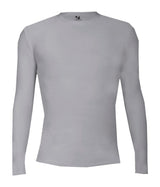 Augusta Sportswear YOUTH PRO COMPRESSION LONG SLEEVE CREW 260500 SILVER (BA) S