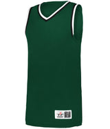 Augusta Sportswear YOUTH RETRO BASKETBALL JERSEY - Augusta Sportswear A53000 FOREST/BLACK/WHITE (BA) S