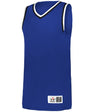 Augusta Sportswear YOUTH RETRO BASKETBALL JERSEY - Augusta Sportswear A53000 ROYAL/BLACK/WHITE (BA) S
