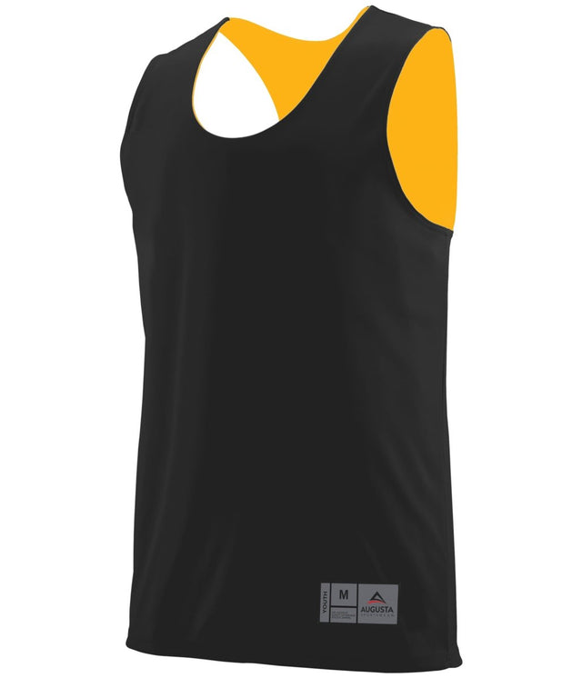 Augusta Sportswear Youth Reversible Wicking Jersey 149 BLACK/GOLD S