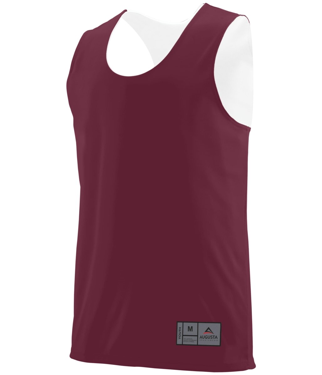 Augusta Sportswear Youth Reversible Wicking Jersey 149 MAROON/WHITE S