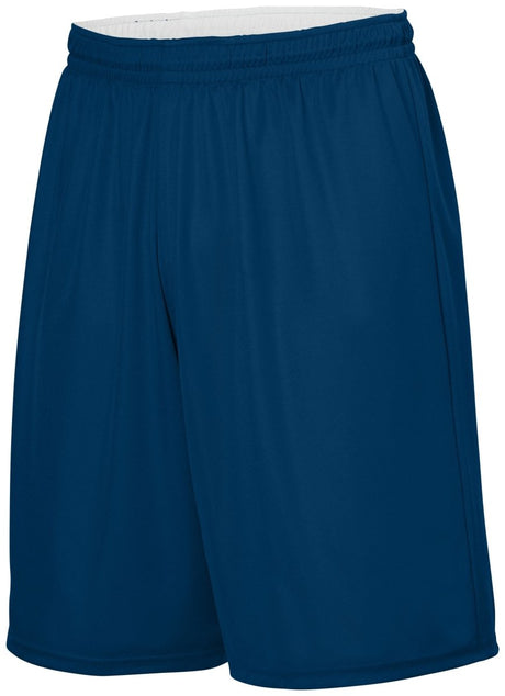 Augusta Sportswear Youth Reversible Wicking Shorts 1407 NAVY/WHITE S