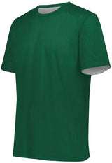 Augusta Sportswear Youth Short Sleeve Mesh Reversible Jersey 1603 DARK GREEN/WHITE XXS
