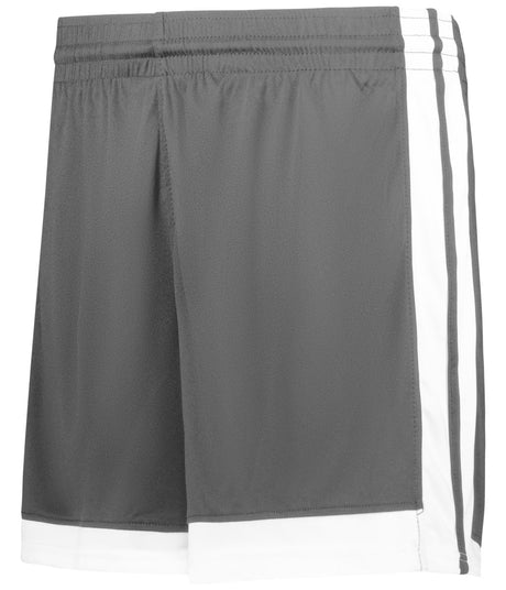 Augusta Sportswear YOUTH SINGLE - PLY BASKETBALL SHORTS 5385PY CHARCOAL SOLID/WHITE (BA) S