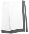 Augusta Sportswear YOUTH SINGLE - PLY BASKETBALL SHORTS 5385PY WHITE/CHARCOAL SOLID (BA) S