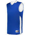 Augusta Sportswear YOUTH SINGLE - PLY REVERSIBLE BASKETBALL JERSEY 589RSPY ROYAL/WHITE (BA) S