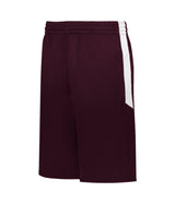 Augusta Sportswear YOUTH SINGLE - PLY REVERSIBLE BASKETBALL SHORTS 589PSPY LIGHT MAROON/WHITE (BA) S