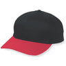 Augusta Sportswear Youth Six - Panel Cotton Twill Low - Profile Cap 6206 BLACK/RED OS