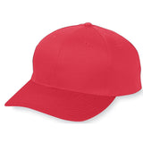 Augusta Sportswear Youth Six - Panel Cotton Twill Low - Profile Cap 6206 RED OS