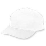 Augusta Sportswear Youth Six - Panel Cotton Twill Low - Profile Cap 6206 WHITE OS