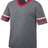 Augusta Sportswear Youth Sleeve Stripe Jersey 361 GRAPHITE/RED/WHITE S