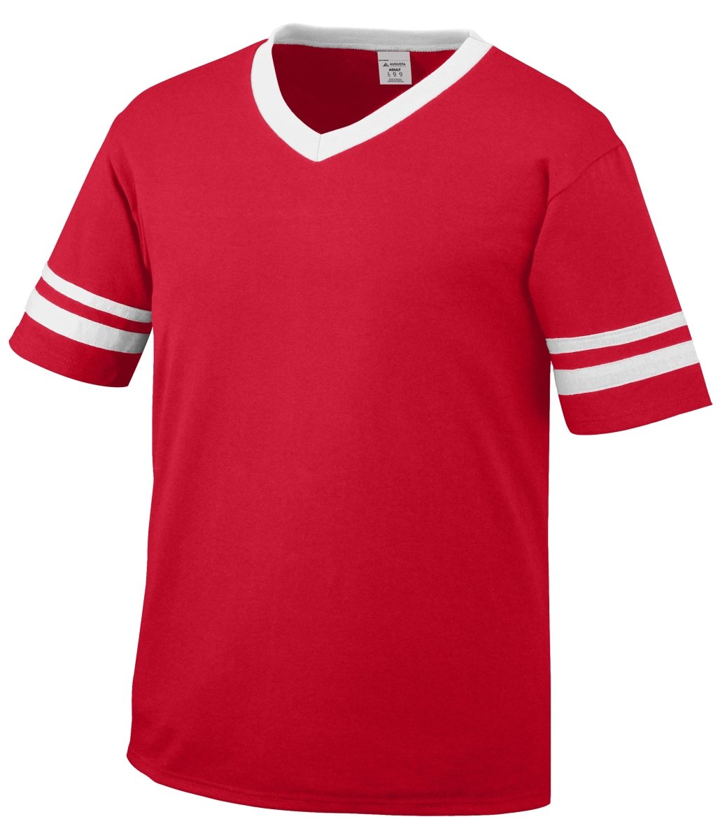 Augusta Sportswear Youth Sleeve Stripe Jersey 361 RED/WHITE S