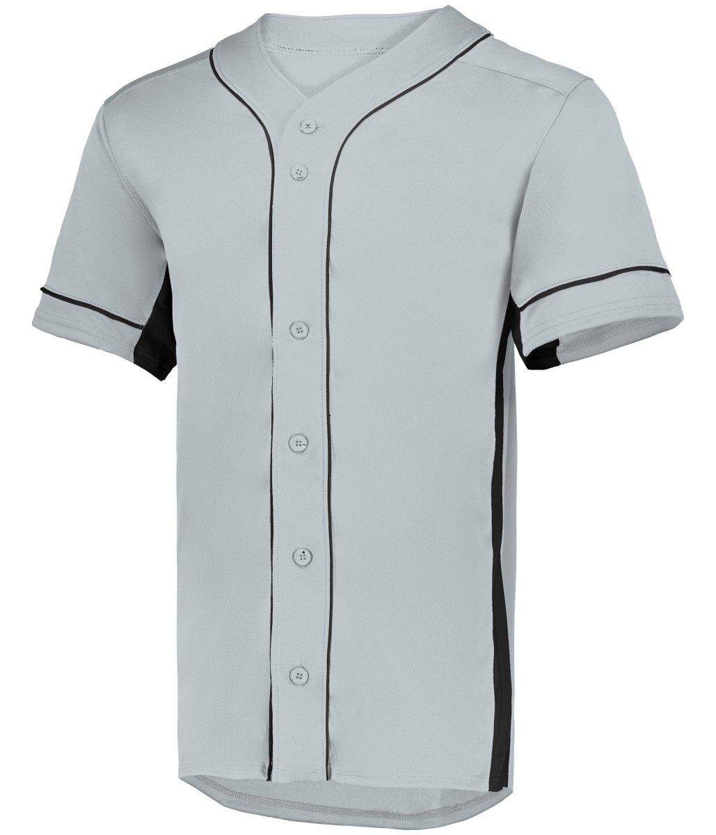 Augusta Sportswear Youth Slugger Jersey 1661 SILVER/BLACK S