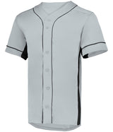 Augusta Sportswear Youth Slugger Jersey 1661 SILVER/BLACK S