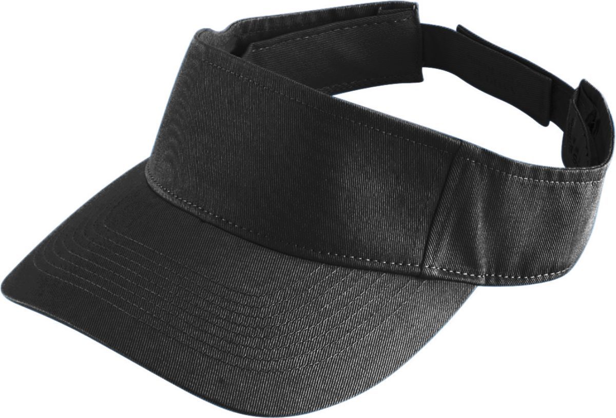 Augusta Sportswear Youth Sport Twill Visor 6226 BLACK OS