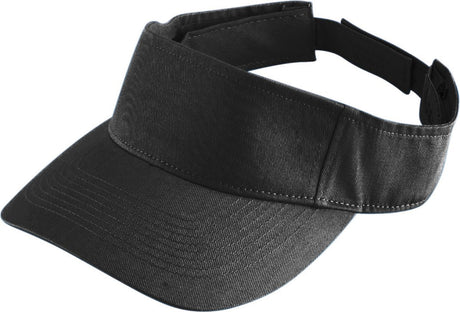 Augusta Sportswear Youth Sport Twill Visor 6226 BLACK OS