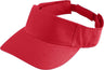 Augusta Sportswear Youth Sport Twill Visor 6226 RED OS
