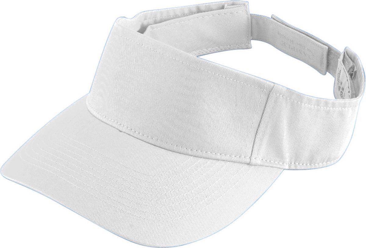Augusta Sportswear Youth Sport Twill Visor 6226 WHITE OS