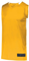 Augusta Sportswear Youth Step - Back Basketball Jersey 1731 GOLD/WHITE S