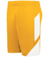 Augusta Sportswear Youth Step - Back Modern Fit Basketball Shorts 1737 GOLD/WHITE S