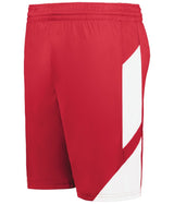 Augusta Sportswear Youth Step - Back Modern Fit Basketball Shorts 1737 RED/WHITE S