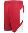 Augusta Sportswear Youth Step - Back Modern Fit Basketball Shorts 1737 RED/WHITE S