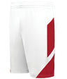Augusta Sportswear Youth Step - Back Modern Fit Basketball Shorts 1737 WHITE/RED S