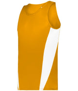 Augusta Sportswear YOUTH STRIDE SINGLET 266700 GOLD/WHITE (BA) S