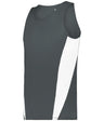 Augusta Sportswear YOUTH STRIDE SINGLET 266700 GRAPHITE/WHITE (BA) S