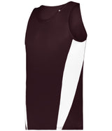 Augusta Sportswear YOUTH STRIDE SINGLET 266700 MAROON/WHITE (BA) S