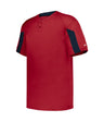 Augusta Sportswear YOUTH STRIKER BASEBALL JERSEY 297600 RED/NAVY (BA) S