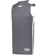 Augusta Sportswear Youth Swish Reversible Basketball Jersey 6928 GRAPHITE/WHITE S