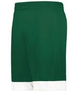 Augusta Sportswear Youth Swish Reversible Basketball Shorts 6930 DARK GREEN/WHITE S