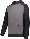 Augusta Sportswear Youth Three - Season Fleece Pullover Hoodie 6866 CARBON HEATHER/BLACK S
