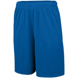 Augusta Sportswear Youth Training Shorts With Pockets 1429 ROYAL S
