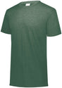 Augusta Sportswear Youth Tri - Blend Tee 3066 DARK GREEN HEATHER S